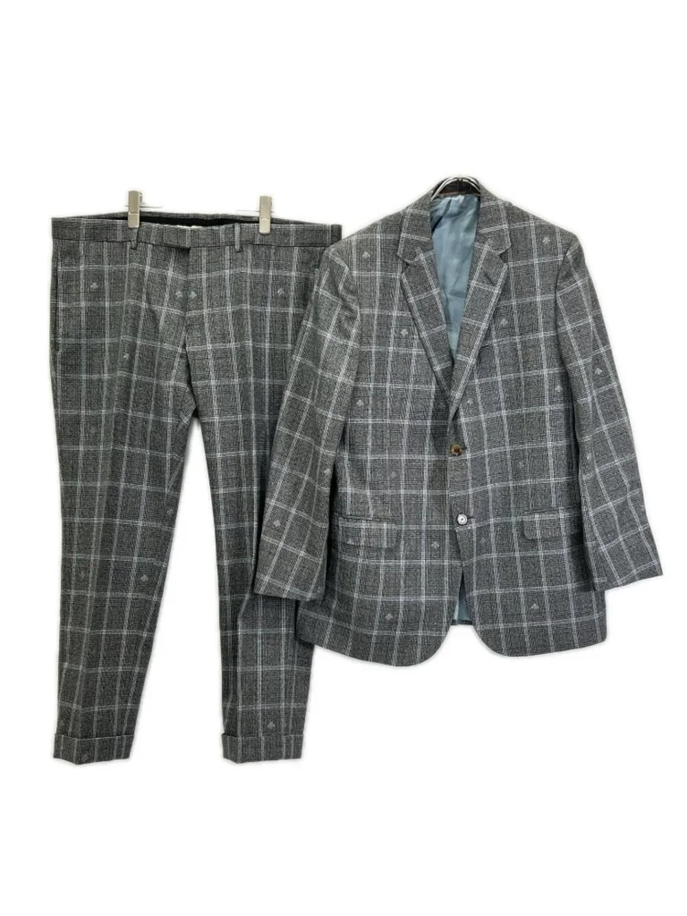 Gucci Gray Bee Check Suit Set 54